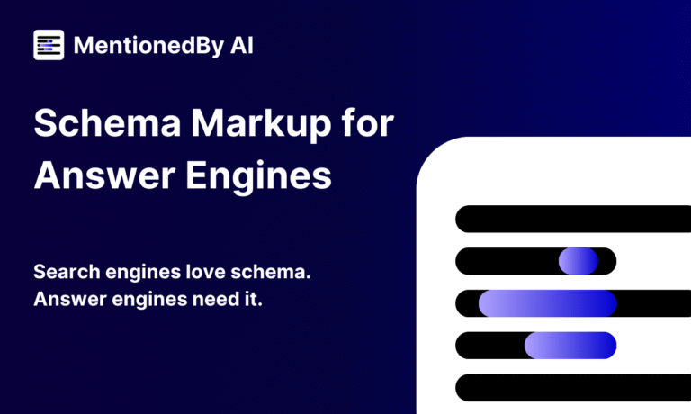 Schema Markup for Answer Engines