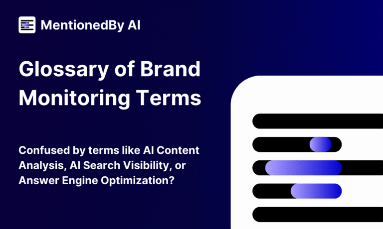 Glossary of Brand Monitoring Terms